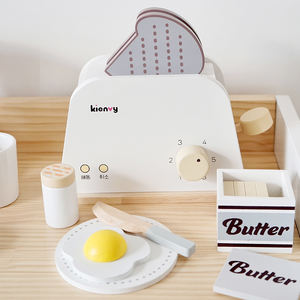 2024 nuevos pequeños electrodomésticos de juguete de madera para niños pequeños, <span class=keywords><strong>Mini</strong></span> cocina, juguetes de madera para jugar, accesorios de simulación para niños - Product Image 3