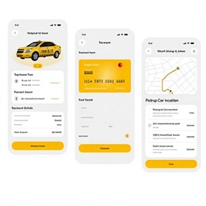 Réservation de taxi rapide et fiable avec suivi GPS en direct, estimations des tarifs, paiements en ligne faciles, compatible MAC, en stock - Product Image 1
