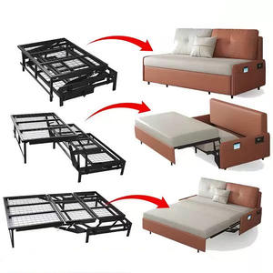 Cama Plegable con Bisagra Funcional, Mecanismo de Reclinación Moderno de Metal Resistente - Product Image 4