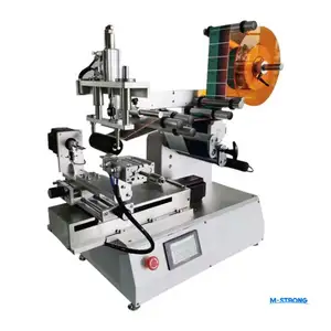 Roll-on-Etiketten-Sechseck-Sechselben-Kopfennzeichen speziell geformte quadratische flache runde Flasche Pneumatische Plattenspieler-Bogen-Etikettiermaschine