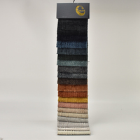 Tissu en gros 100% polyester velours uni, tissu d'ameublement chenille pour canapé et textile de maison