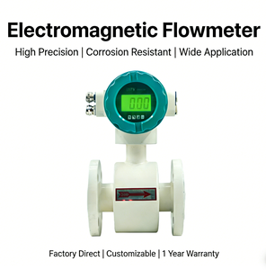 Débitmètre électromagnétique numérique LCD, précision 0,5 %, sortie impulsionnelle 4-20 mA/RS485 Modbus OEM IP65, pour la <span class=keywords><strong>mesure</strong></span> de l'eau et des liquides. - Product Image 1