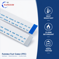 Maßgefertigtes AWM 20706 FFC Flexibles Flachkabel 2-50 Pin mit Blauem Verstärkungsband für Interne Datenverbindung