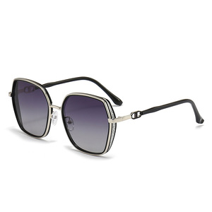 Nouvelles lunettes de soleil pour femmes, protection UV400, monture intégrale en métal TR, verres PC, type YC11094-F3, pare-soleil, origine Taizhou - Product Image 3