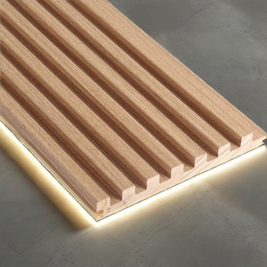 Panneau de revêtement rainuré en bois massif pour décoration murale intérieure, design rustique, surface poncée, écologique, installation collée - Product Image 2