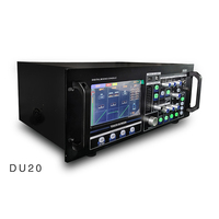 Raf Tipi 20 Kanallı Ses Dijital Mikser 2x800W 8 Ohm Amplifikatör Stereo Girişler Dokunmatik Ekran TCP/IP Ethernet Plastik