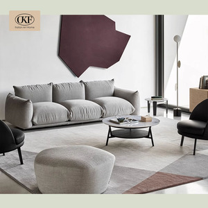 OKF премиум качества европейский стиль 2-местный Оранжевый диван для дивана удобная мебель для гостиной для вилл - Product Image 3