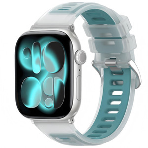 Bracelet de montre en silicone transparent Win-Win Jelly, bracelet sport transparent pour <span class=keywords><strong>Apple</strong></span> <span class=keywords><strong>Watch</strong></span> Series 11 10 9 <span class=keywords><strong>8</strong></span> 7 SE - Product Image 3
