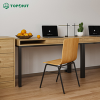 Ensemble de mobilier complet standard pour chambre de dortoir universitaire, en acier et bois, pour projets de dortoirs jumelés pour étudiants et personnel, usage commercial