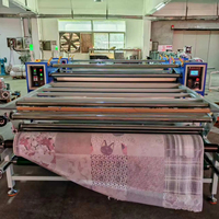 Machine de transfert thermique par sublimation à rouleaux pour tissus, textiles, calendriers, avec chauffage à l'huile