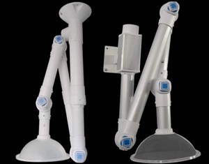 Quảng Châu Mật Độ Cao Pp Và Nhôm Trường Học Phòng Thí Nghiệm Hút Arm Flexible Extractor Arm Fume Hood Trắng - Product Image 5