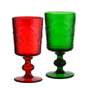 Verres à eau Samyo vintage à motif <span class=keywords><strong>Père</strong></span> Noël, épaissis et gaufrés, verres à boire personnalisés colorés pour bar et hôtel - Product Image 3