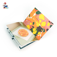 Carnet personnalisé avec estampage à chaud 3D sur papier d'art, reliure agrafée, pour guide d'utilisation, avec papier kraft et offset