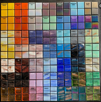 Carrelage de mosaïque en verre Iridium 4mm d'épaisseur Mosaïque de conception moderne pour hôtels piscines salles de bain et extérieur