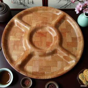 Ensemble de plats de service professionnels en bois écologique et fabriqués à la main avec option de logo personnalisé Style de conception novatrice pour un restaurant à usage domestique - Product Image 5