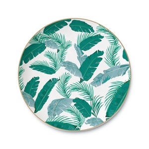 Vente en gros d'ustensiles de cuisine, vaisselle en porcelaine de Chine, feuilles de palmier, vaisselle de haute qualité, 4 pièces, design vert, porcelaine de Chine, céramique - Product Image 6