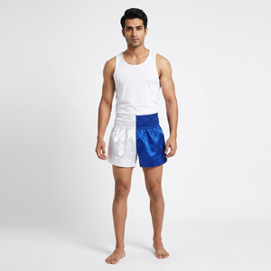 Lightweight Comfortable Men's Professional Muay Thai Boxing Shorts Solid Custom Training Competition Wear OEM Service Available - Product Image 1