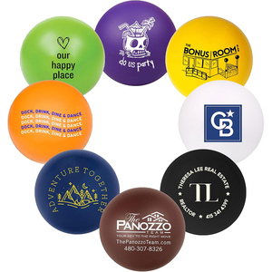 Pelotas de Espuma Redondas Personalizadas para Aliviar el Estrés, Artículos Promocionales Personalizados con Logotipo, Texto, Correo Electrónico, Número de Teléfono, Código QR - Product Image 2