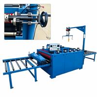 Machine de plastification automatique de feuilles avec système de déplacement latéral et de correction des bords sans interruption pour PVC/papier décoratif sur panneaux plats