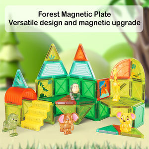 Ensemble <span class=keywords><strong>de</strong></span> jouets animaux magnétiques en plastique, blocs <span class=keywords><strong>de</strong></span> <span class=keywords><strong>construction</strong></span> pour adultes et tout-petits - Product Image 2