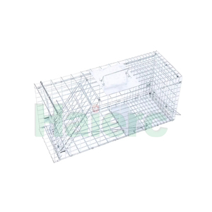 Piège à renards pliable, petit piège métallique pliable pour <span class=keywords><strong>capture</strong></span> et libération humaine de ratons-laveurs, chats, écureuils, rongeurs HC2615M-F - Product Image 4