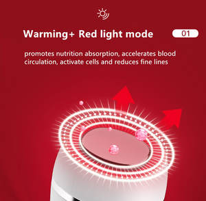Gesichts massage gerät mit Heizungs kühlung zur Reduzierung glatter feiner Linien Haut verjüngung Anti-Falten-Fein linien gerät - Product Image 4
