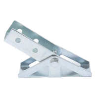 Connecteur d'angle universel à charnière triangulaire électrogalvanisé, base triangulaire pour support métallique en acier