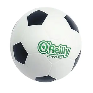 Palla a forma personalizzata di pallina da calcio in PU con Logo in morbida schiuma Anti Stress