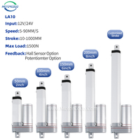 Aktuator linier listrik tahan air, maksimal Stroke 1000mm beban 1500N 12V 24V IP 65 dalam berbagai penggunaan