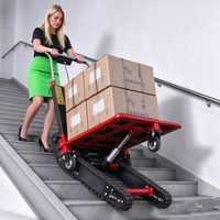 Chariot d'escalade électrique à chenilles haute puissance pour escaliers, capacité 400 kg