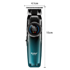 Komei Electric <b>Hair</b> <b>Clipper</b> 6800 Rpm High Speed Motor ABS Body With LCD Display USB Charging - Product Image 4