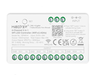 Contrôleur LED SPI DMX 5-en-1 MiBOXER SPIW5-4 WiFi RF 2.4G pour bande LED adressable CE