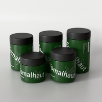 Botol kaca daur ulang kustom suplemen Herbal botol kaca kemasan 150ml