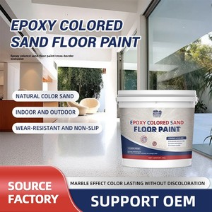 Epoxy <b>Colored</b> <b>Sand</b> Floor Paint Wear-Resistant Resin Indoor Factory Garage Non-Slip Water Resistant Strong Leveling Floor Coating - Product Image 5