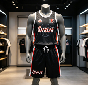 Seragam Basket Pria Cepat Kering Bernapas 100% Poliester Pola Solid Jersey Kasual Latihan Pertandingan Kustom Cina - Product Image 6