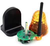 Alarma Antirrobo Electrónica para Garaje, Resistente al Agua, con Imán de Ferrita, Certificación CE, Luz Estroboscópica Intermitente, Material ABS