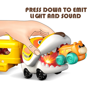 Adorable Camión de Juguete de Tigre para Niños, con Fricción, Luces, Música, Almacenamiento, Material Suave y Seguro, Regalo Viral Perfecto para Bebés - Product Image 4