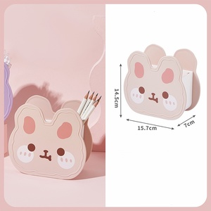 A <strong>Lovely</strong> Cartoon Pen <strong>Holder</strong> &amp; Storage Box, Multi-functional Desk Accessory for Students &amp; Offices, Large Capacity. - Product Image 2