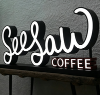 Lettres en acier inoxydable 3D LED, enseignes lumineuses personnalisées pour les devantures de magasins, restaurants, hôpitaux, entreprises - IP65