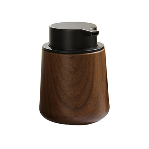 Foam Soap Dispenser Walnut Wood Grain Pump Head For Shower Gel Shampoo Refill Bottles - Product Image 2