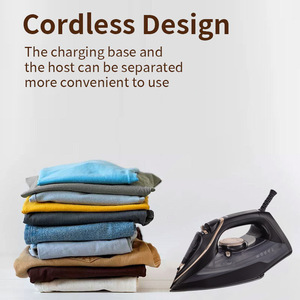 Fer à vapeur électrique 220V avec semelle en acier inoxydable, machine à repasser domestique pour éliminer les plis - Product Image 3