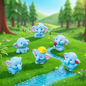 Adornos <span class=keywords><strong>de</strong></span> Elefantes en Miniatura, Accesorios para Jardín <span class=keywords><strong>de</strong></span> Hadas, Mini Figuras <span class=keywords><strong>de</strong></span> Animales <span class=keywords><strong>de</strong></span> Resina para Manualidades, Decoración <span class=keywords><strong>de</strong></span> Pasteles, Decoración <span class=keywords><strong>de</strong></span> Coche - Product Image 2