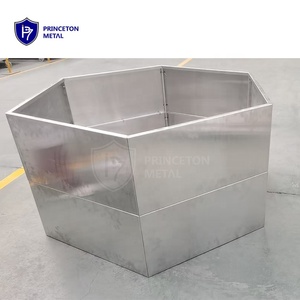 Trang trí <span class=keywords><strong>Hexagon</strong></span> Heavy Duty Hợp kim nhôm planter Box cho nghệ thuật cảnh quan, hiện đại khu vườn, ban công và trên sân thượng không gian - Product Image 3