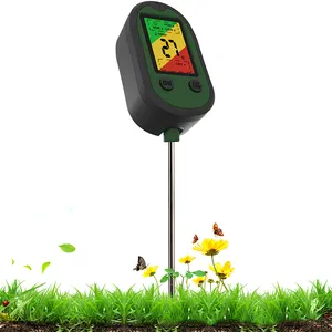 Dijital LCD ekran sıcaklık nem güneş işığı toprak PH ölçer için bahçe bitkileri