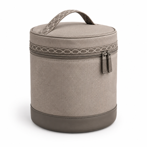 Neceser de Viaje Redondo con Cierre Envolvente, Base Impermeable, Bolsa de Aseo de Nailon con Logotipo Personalizado - Product Image 1