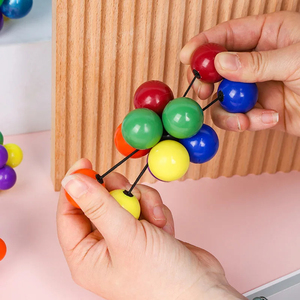 Fidget Toy Adult Kids Toy Stress Reliever Elastic Colorful <b>Ball</b> Decompression <b>Ball</b> Variety Beaded <b>Squeeze</b> <b>Balls</b> - Product Image 4