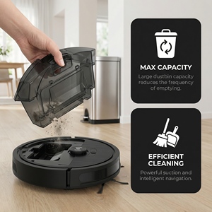 Aspirateur robot intelligent conçu pour un usage domestique avec système 3 en 1 de balayage, aspiration et lavage - Product Image 6