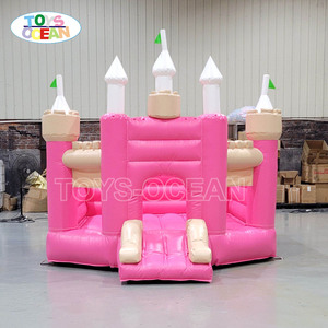 Château gonflable rose miniature pour enfants, idéal pour les jeux intérieurs et extérieurs, <span class=keywords><strong>location</strong></span> pour fêtes d'anniversaire - Product Image 2