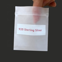 Sacs d'emballage de bijoux en plastique imprimés personnalisés petit sac à fermeture à glissière avec logos Mini pochette Ziplock de bijoux de collier de gain