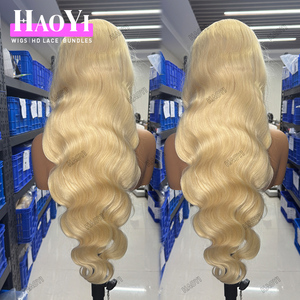 180% Dichte Raw Virgin brasilia nisches peruanisches Haar 13 X6 613 Blonde Body Wave HD Transparente Spitze Frontal Echthaar Perücken zu verkaufen - Product Image 2